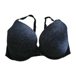 Victoria's Secret Black Full Coverage Underwire T-Shirt Push Up Bra Size 38DD